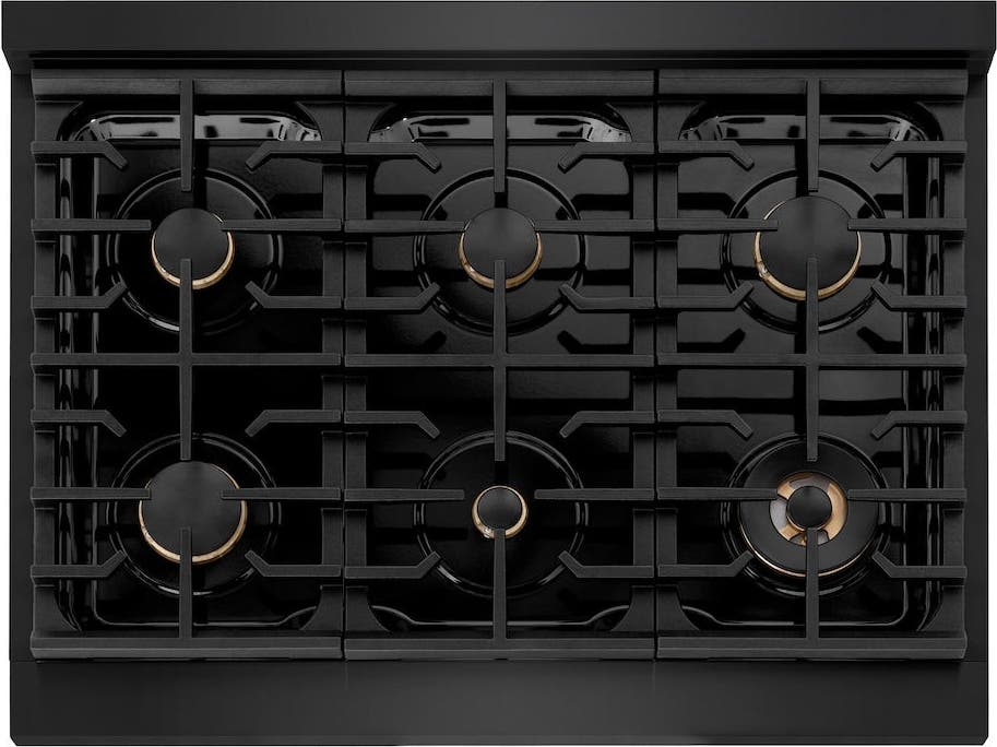 Zline SGRBZ36CB Black Stainless Steel And Champagne Bronze Accents