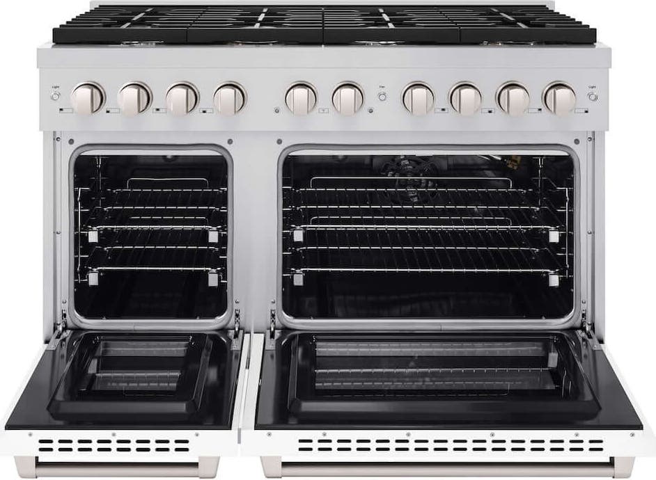 Zline SGRWM48 Stainless Steel With White Matte Doors