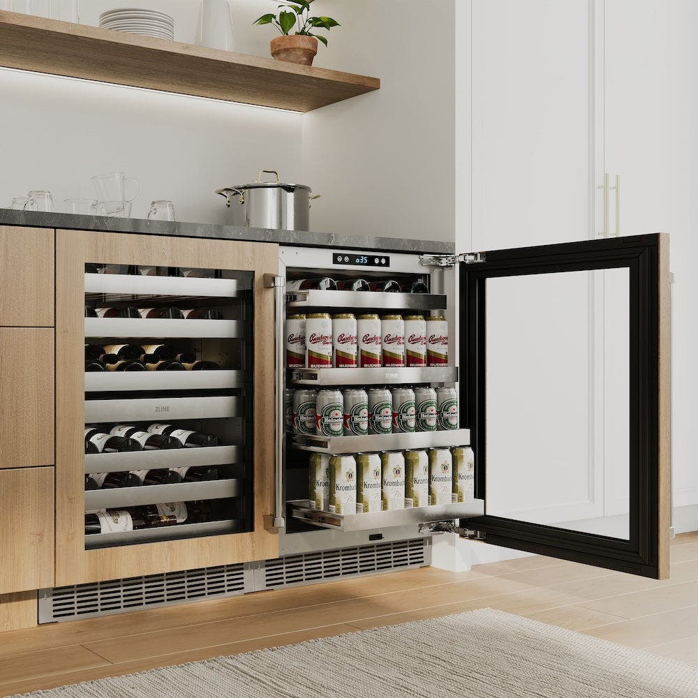 Zline RBSPO24 Panel Ready With Glass Door