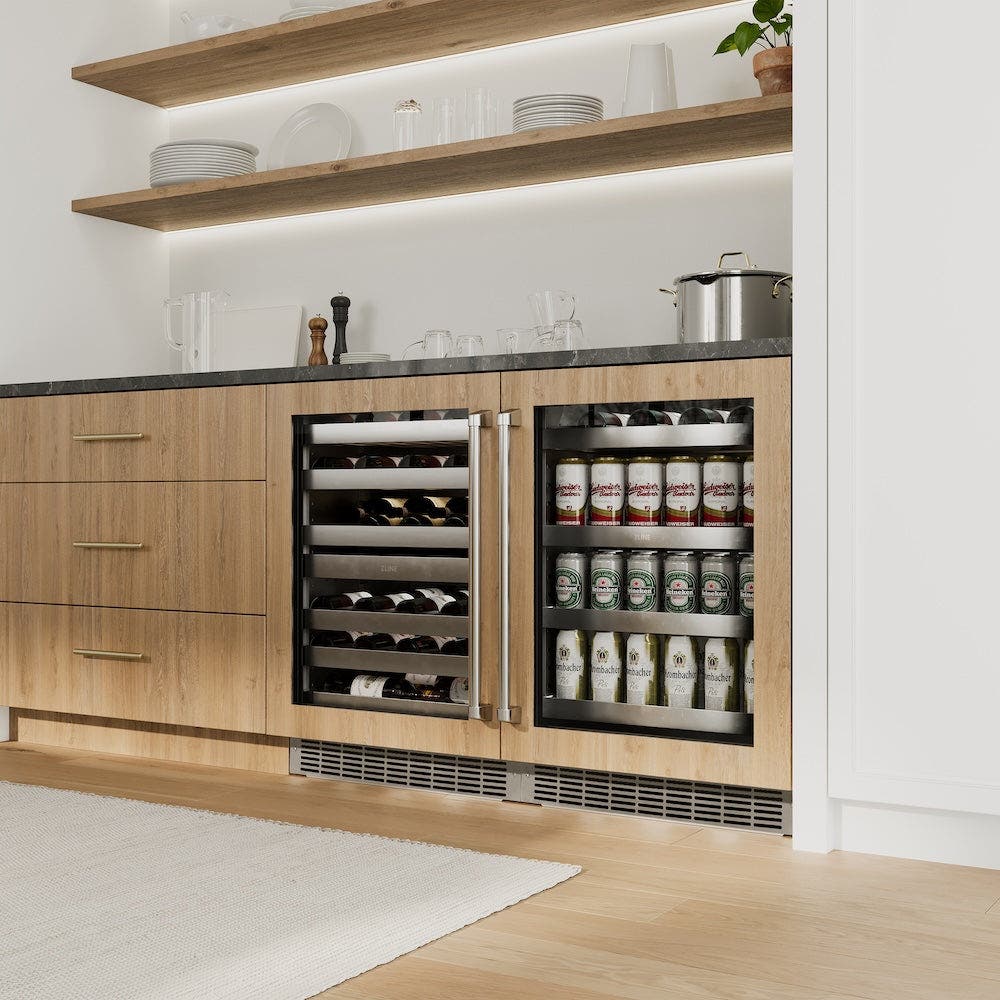 Zline RBSPO24 Panel Ready With Glass Door