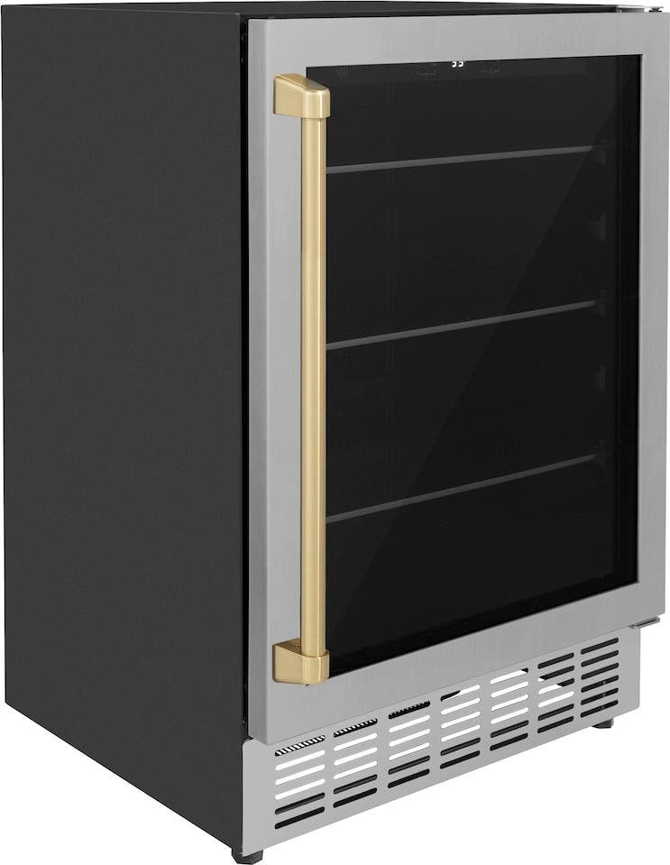 Zline RBVZUS24CB Stainless Steel With Champagne Bronze Accents