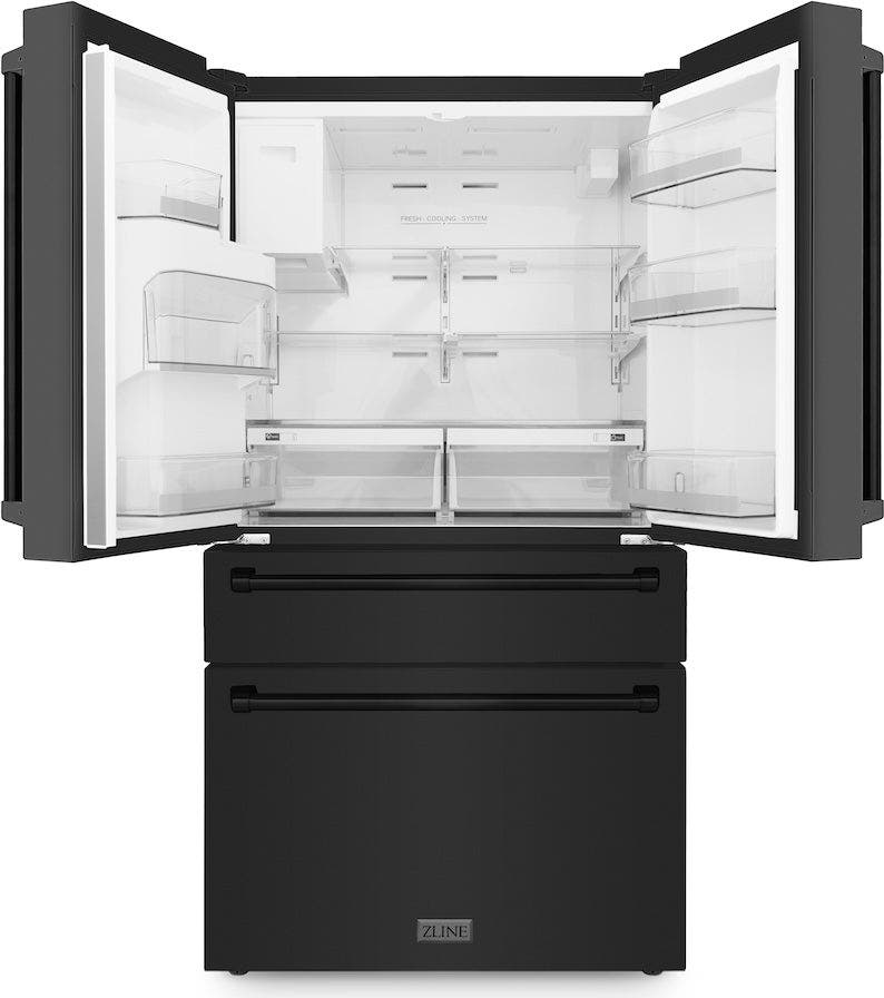 Zline RFMW36BS Black Stainless Steel