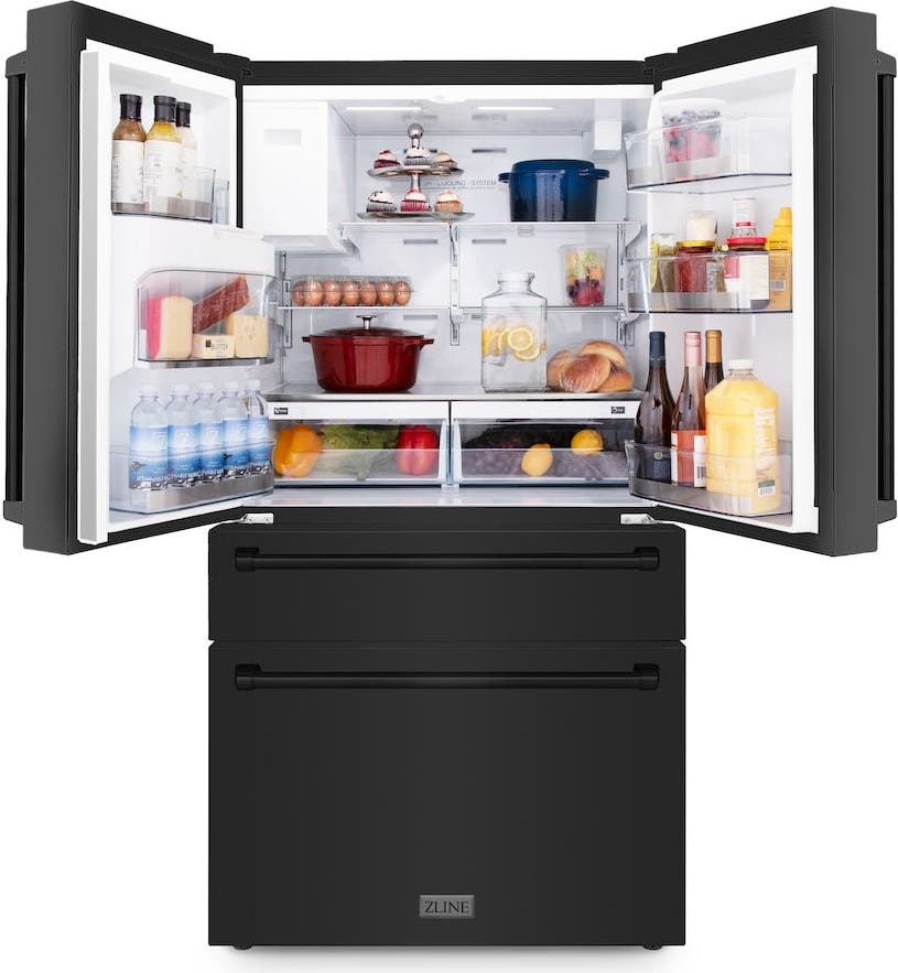 Zline RFMW36BS Black Stainless Steel
