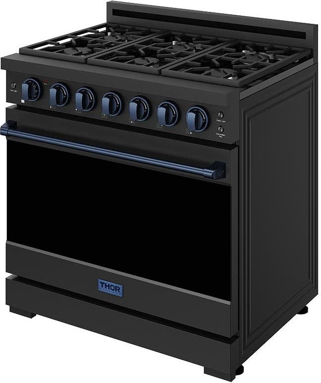 Black With Gunmetal Blue Accents