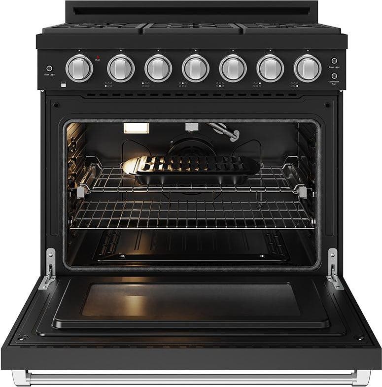 Thor RSG36PBLPSS Black With Stainless Steel Accents, Liquid Propane