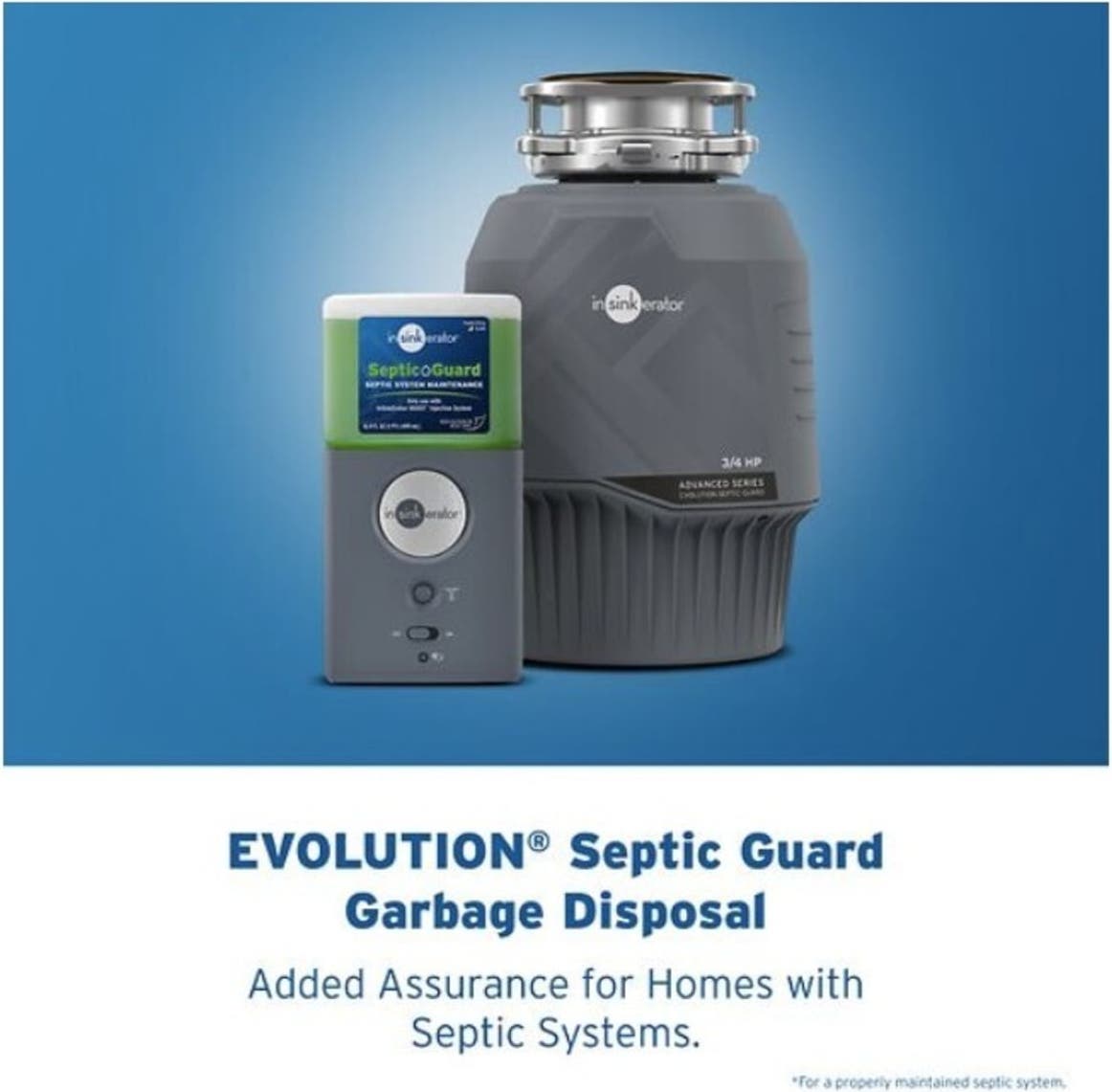 Insinkerator EVOLUTIONSEPTICGUARD 3/4 HP