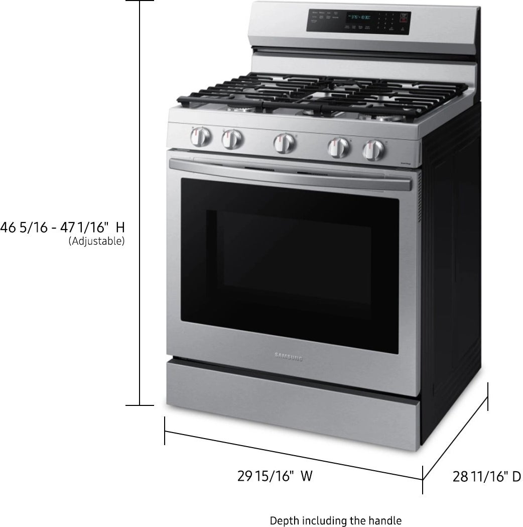 Samsung NX60A6711SS 30 Inch Freestanding Gas Smart Range
