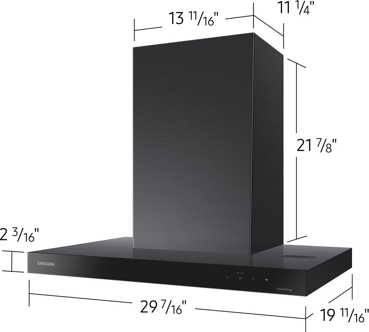 Samsung NK30CB600W33 Clean Deep Charcoal Panel Black Stainless Steel Du...