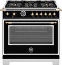 36 Inch Heritage Series Gas Range With 6 Brass Burners