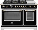 48 Inch Heritage Series Dual Fuel Range With Self Cleaning, 6 Brass Burners And Griddle