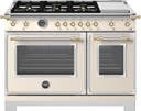 48 Inch Heritage Series Gas Range With 6 Brass Burners And Griddle