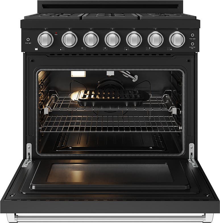 Thor RSG36PBLPSS Black With Stainless Steel Accents, Liquid Propane