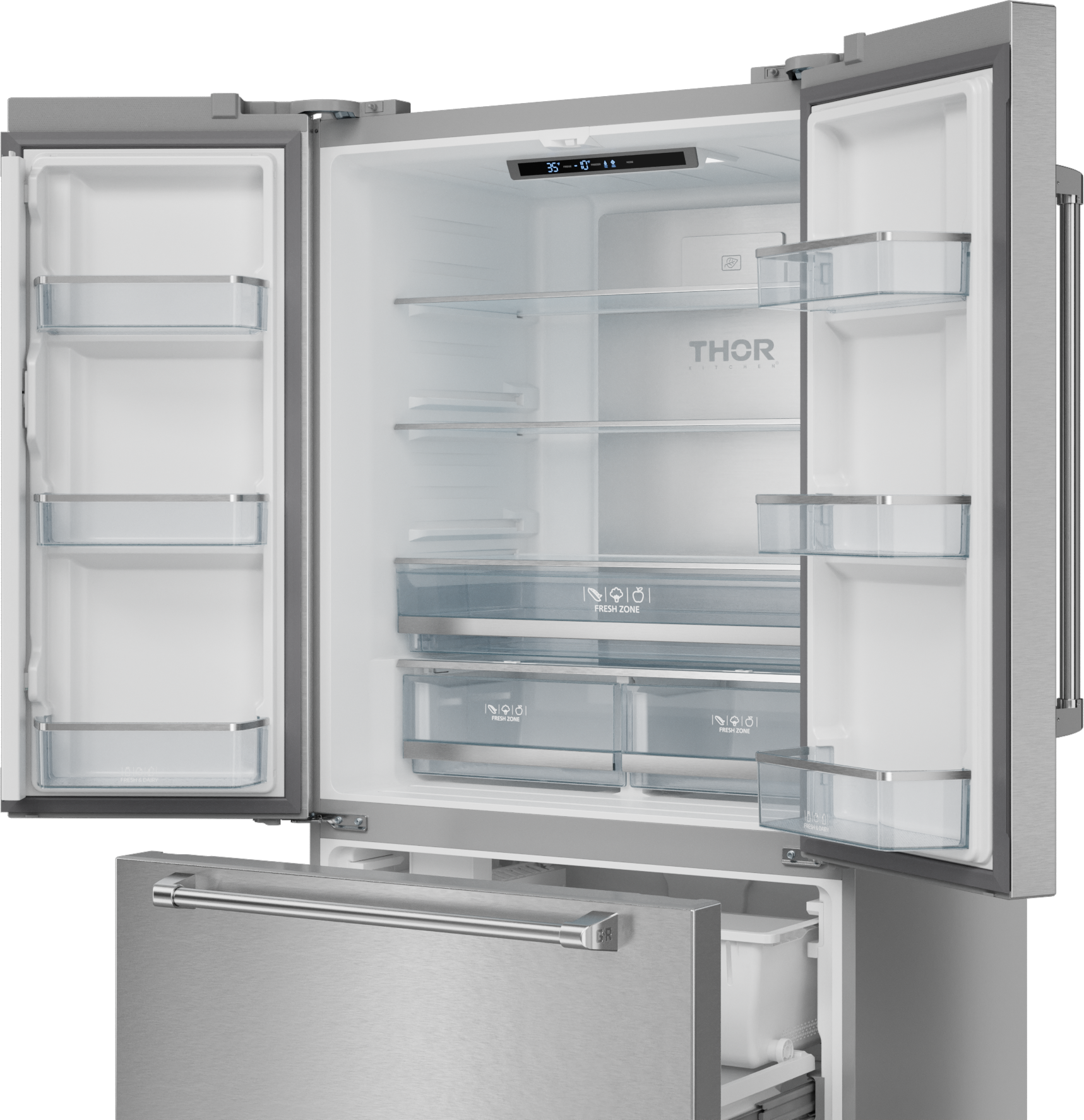 Thor RF3621CTD99 36 Inch 20.3 Cu Ft French Door Counter Depth