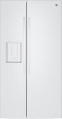 36 Inch Freestanding Side-By-Side Refrigerator with 27.9 cu. ft. Capacity, 4 Glass Shelves, 2 Gallon Door Bins, External Ice & Water Dispenser, In-Door Icemaker, and ADA Compliant