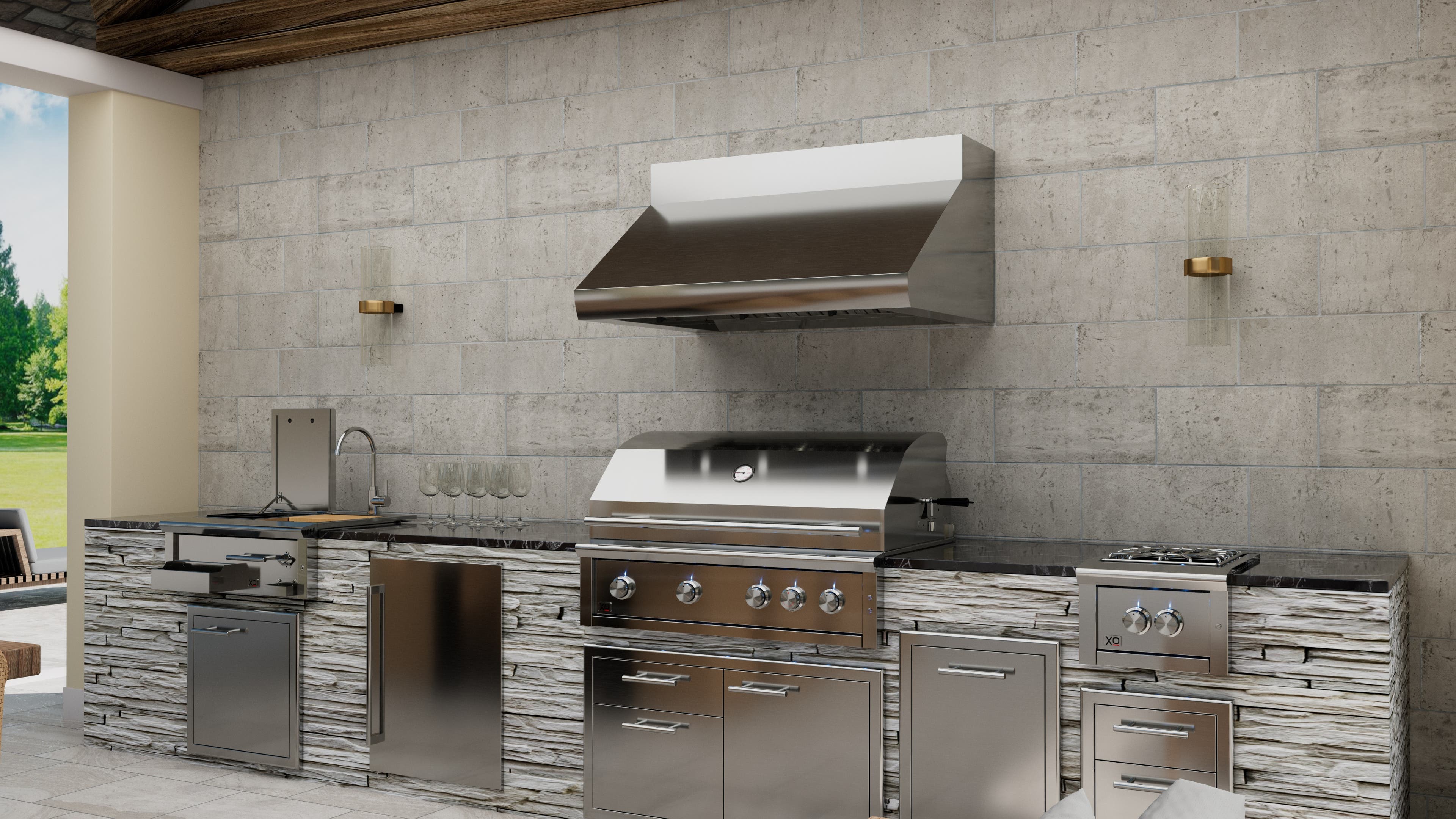 XO XOGRILL36L Stainless Steel, Liquid Propane