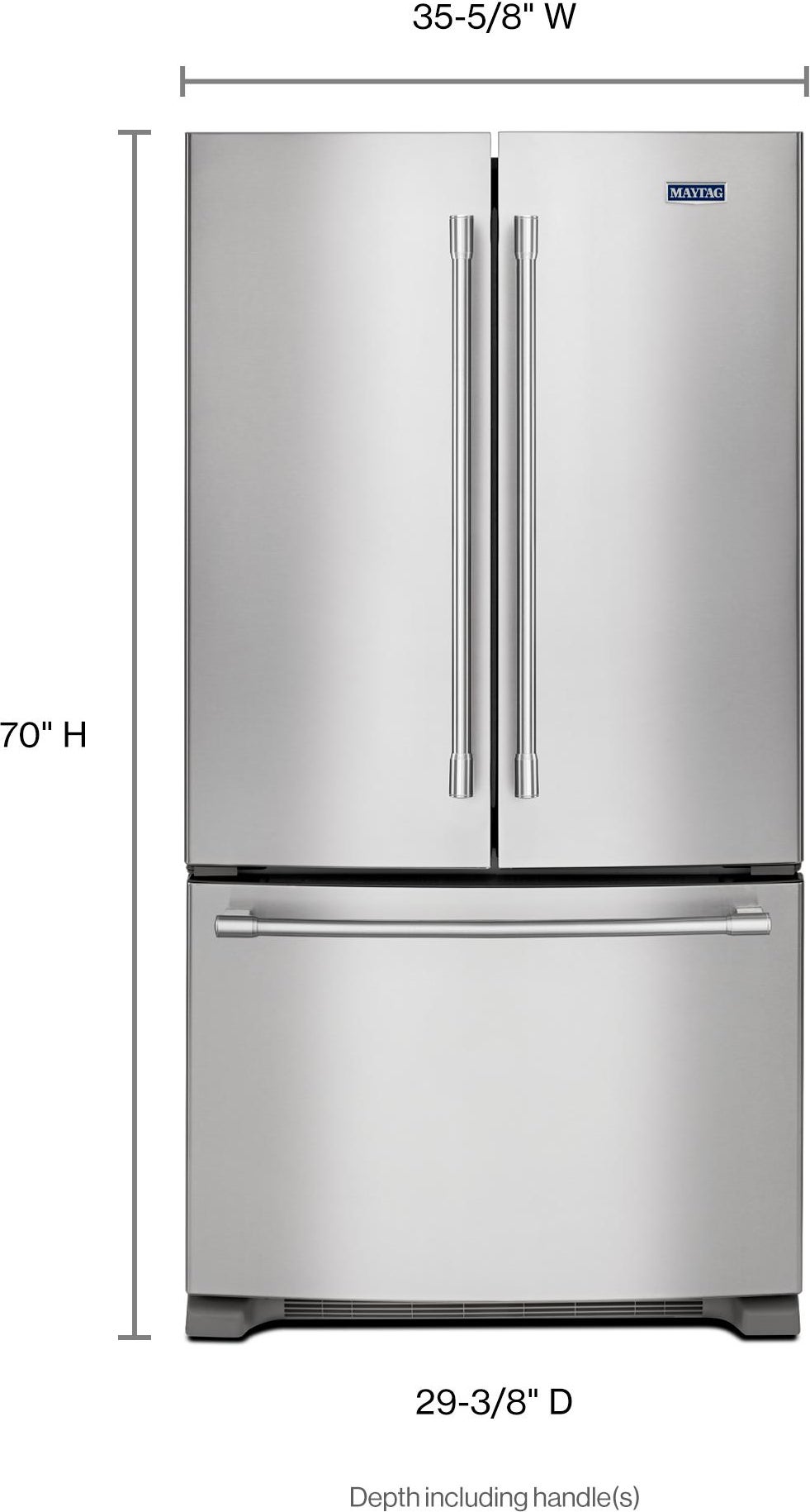 Maytag MFC2062FEZ 36 Inch, 20 Cu. Ft. Freestanding Counter Depth