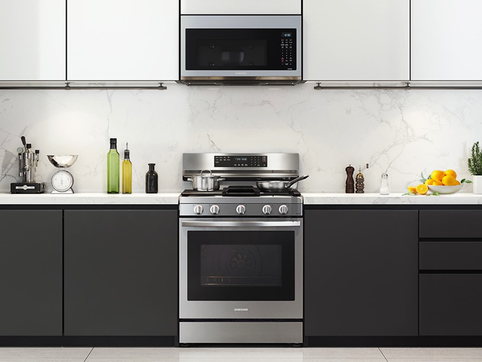 Samsung NX60A6711SS 30 Inch Freestanding Gas Smart Range
