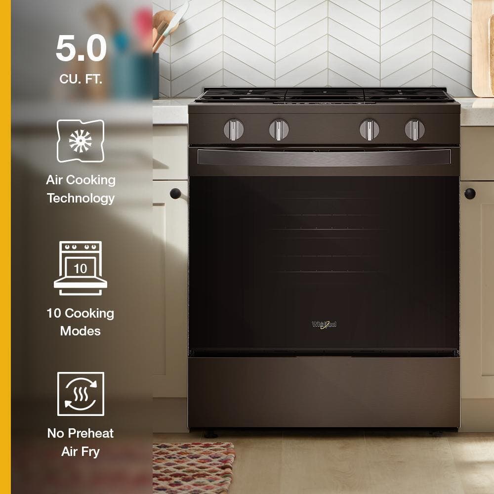 Whirlpool WSGS4530TV Black Stainless Steel