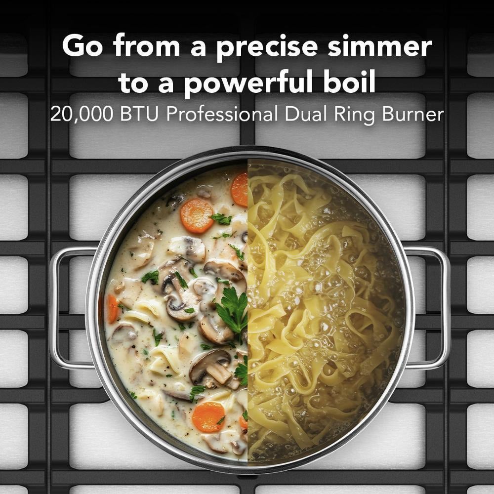 KitchenAid KCGK736SSS 36 in. Gas Cooktop Stainless Steel