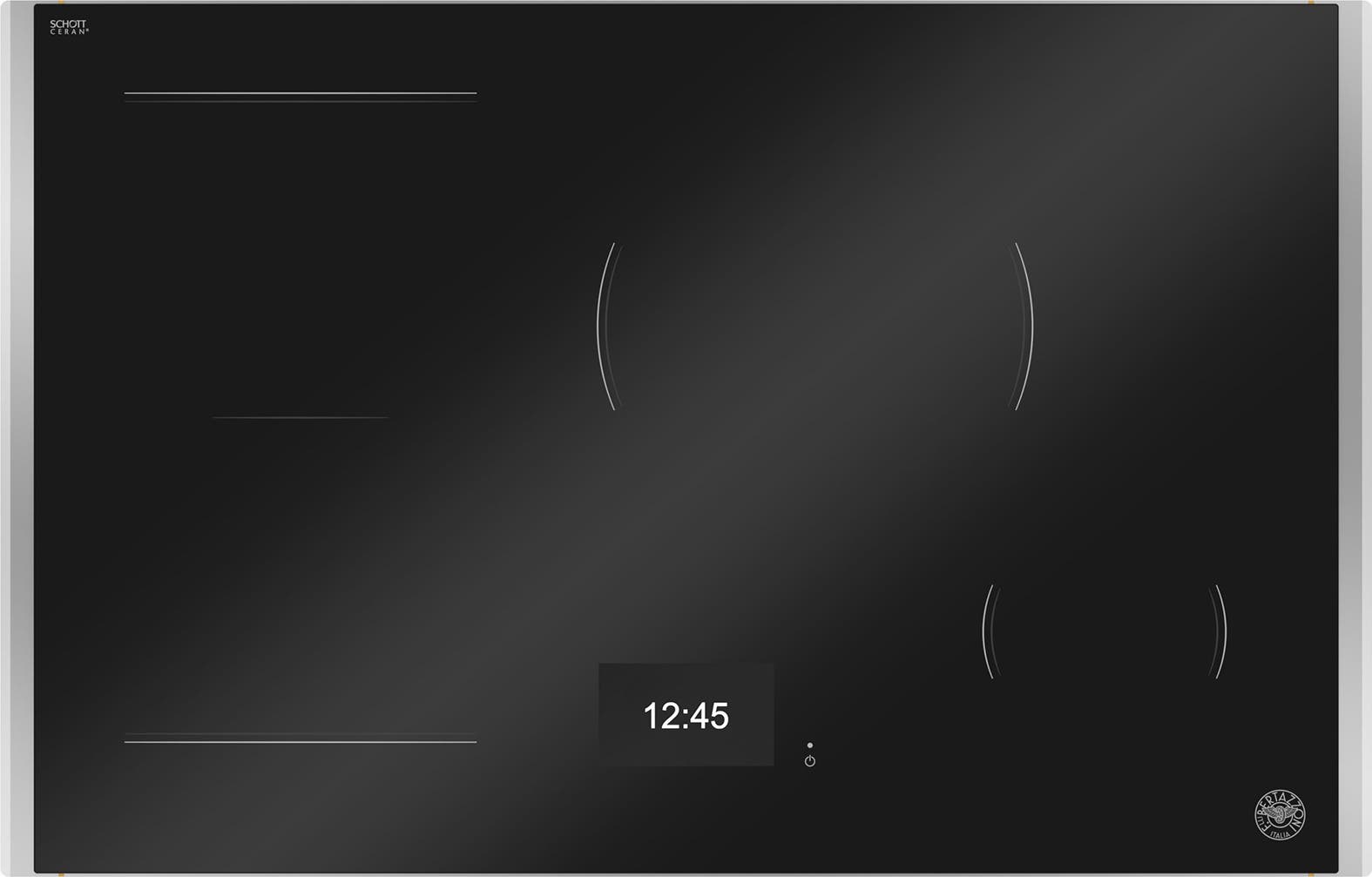 Bertazzoni PE304TX Black Glass With Stainless Trim
