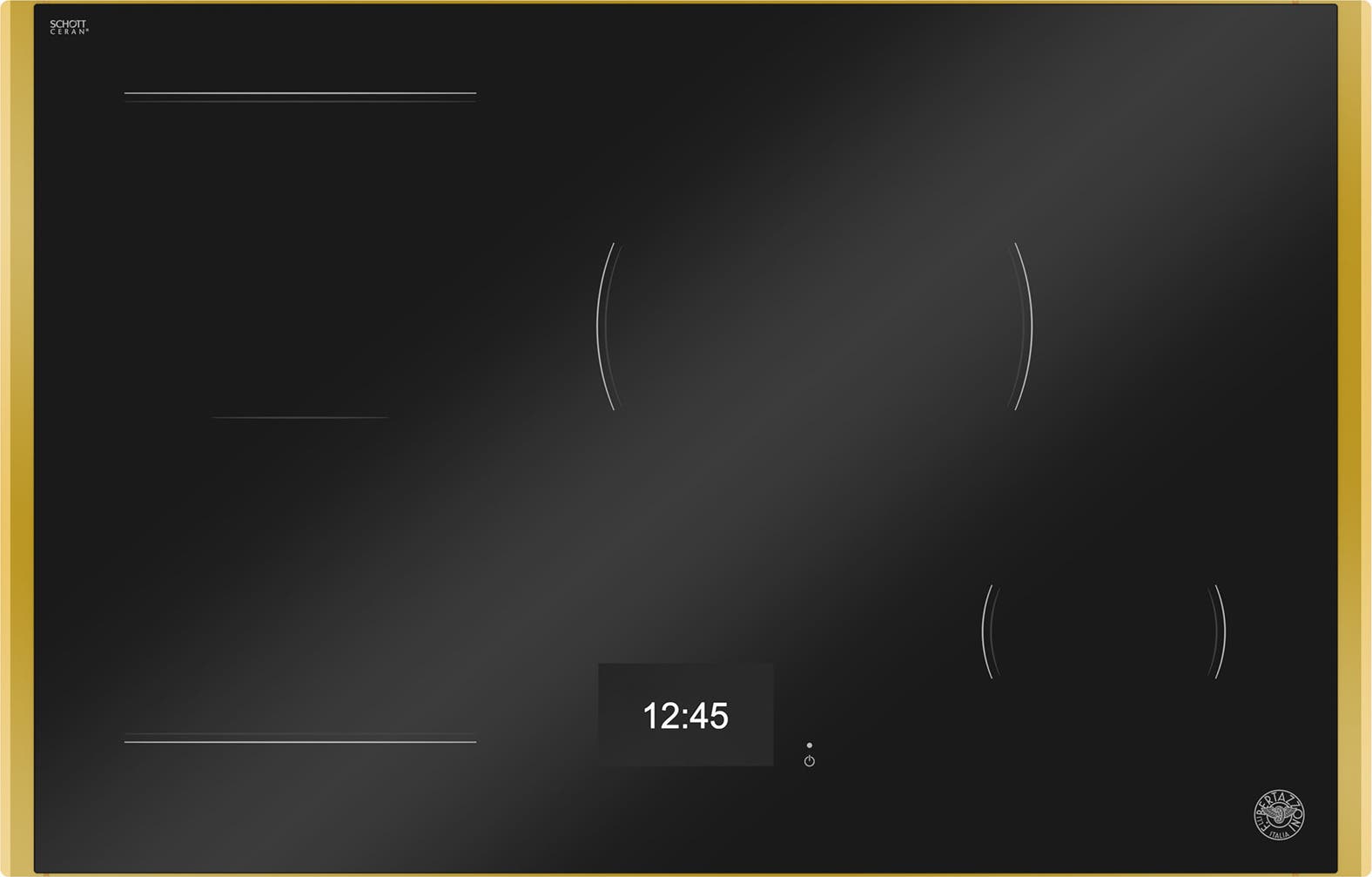 Bertazzoni PE304TG Black Glass With Gold Trim