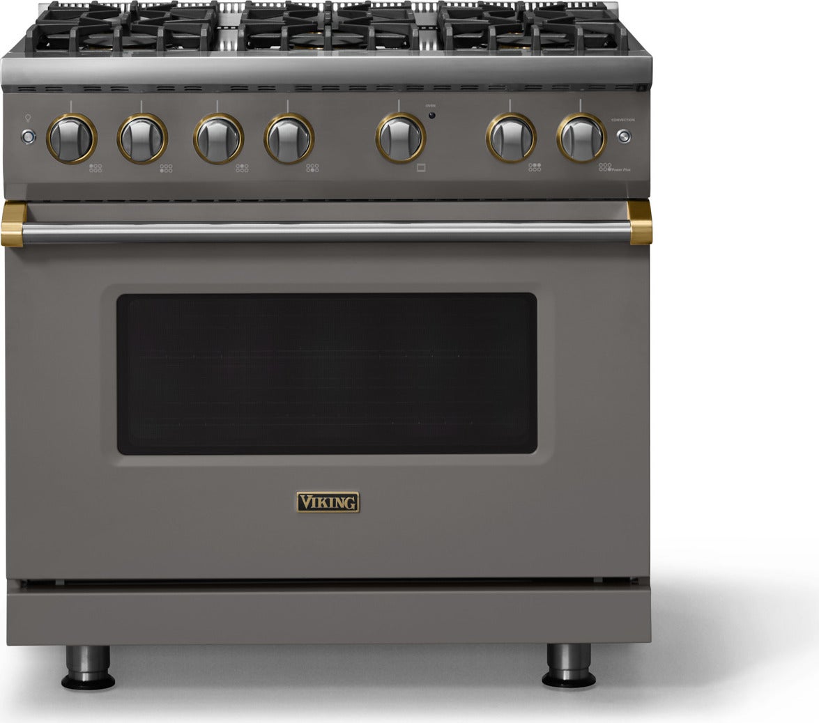 Viking VGR53646BSS 36 Inch 6 Burner Gas Range: Stainless Steel