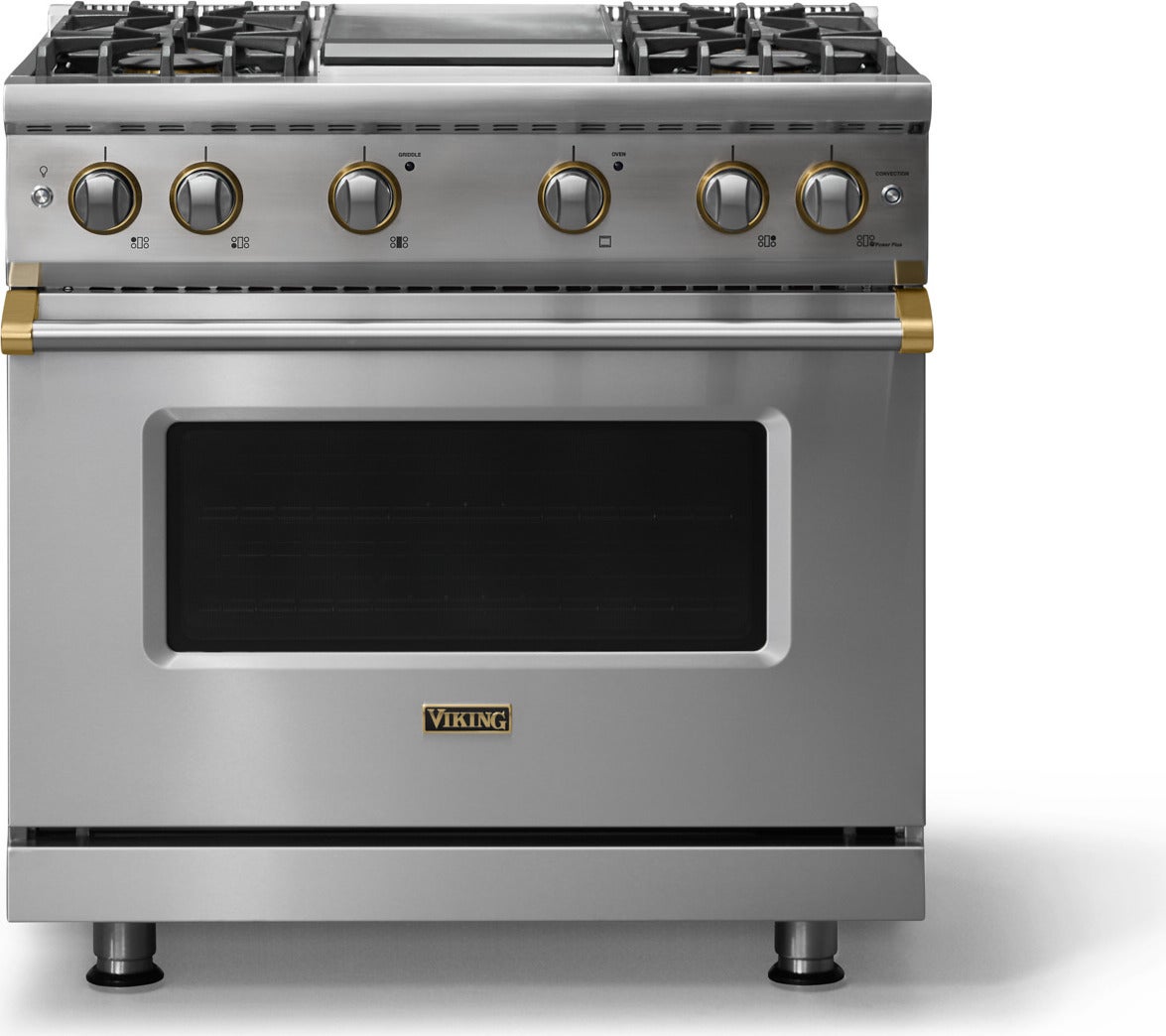 Viking VGR53644GSPBBLP 36 Inch 4 Burner Gas Range Splash