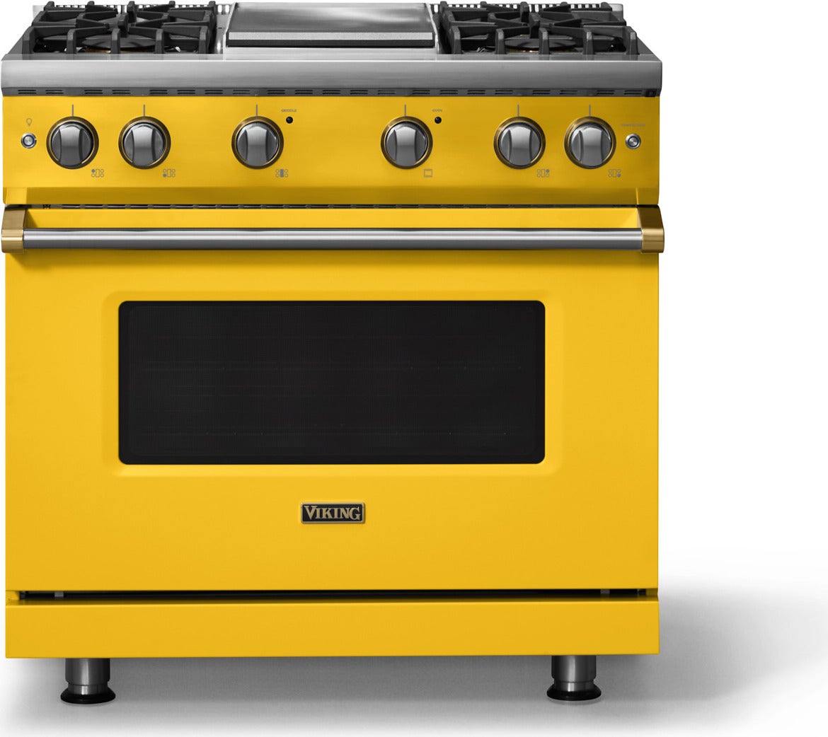 Viking VGR53644GSPBBLP 36 Inch 4 Burner Gas Range Splash