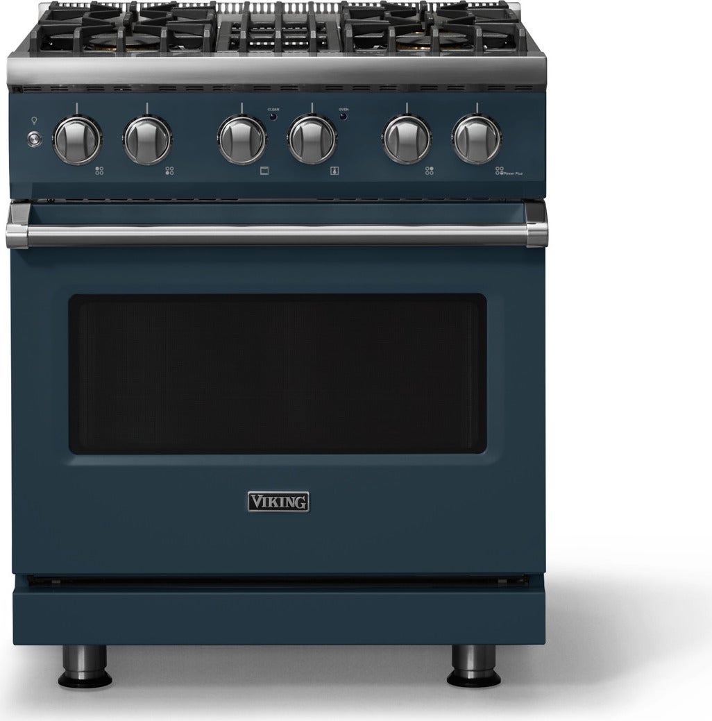 Viking VDR53044BMABBLP 30 Inch 4 Burner Dual Fuel Range: Martini