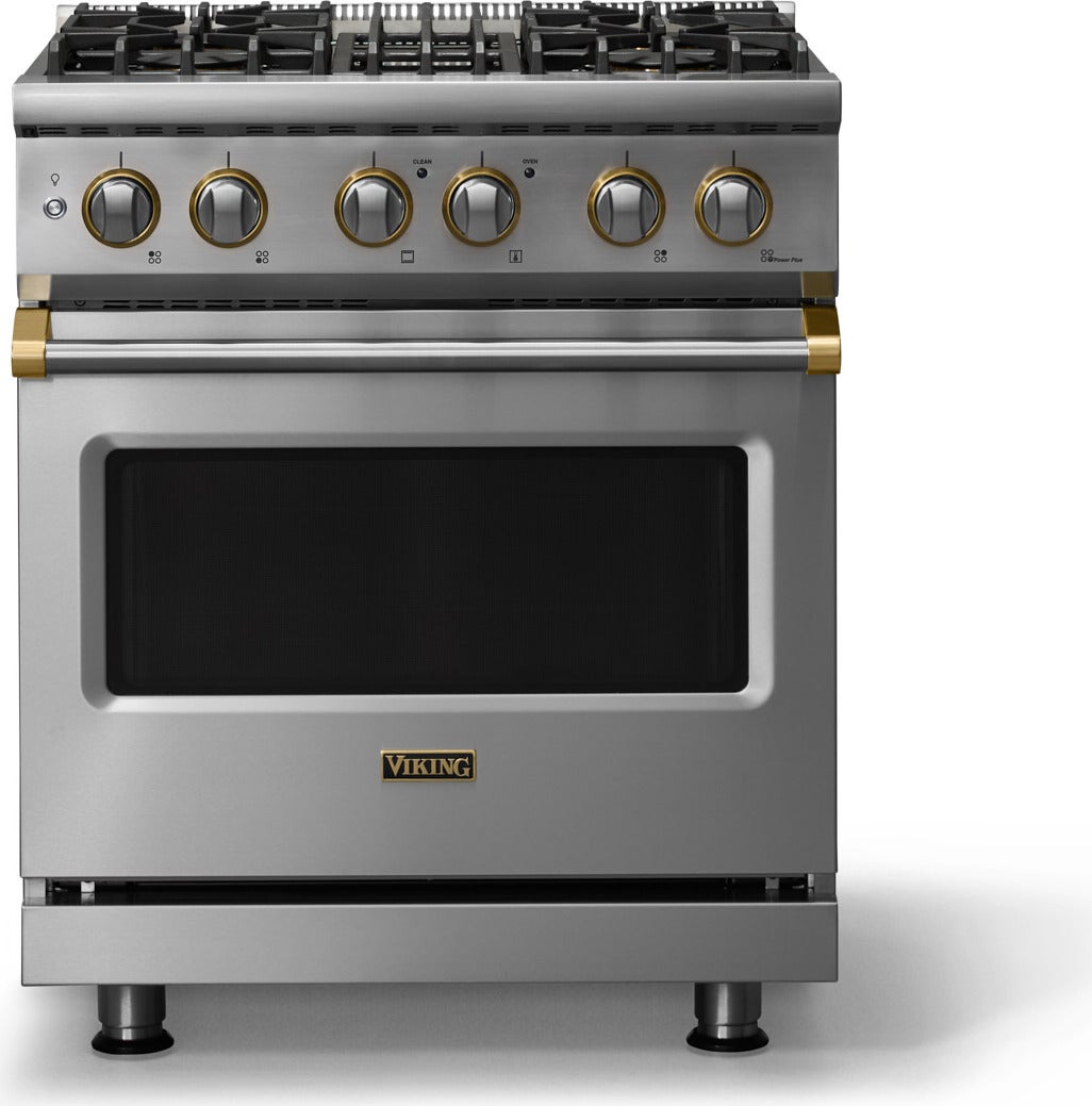 Viking VDR53044BMABBLP 30 Inch 4 Burner Dual Fuel Range: Martini