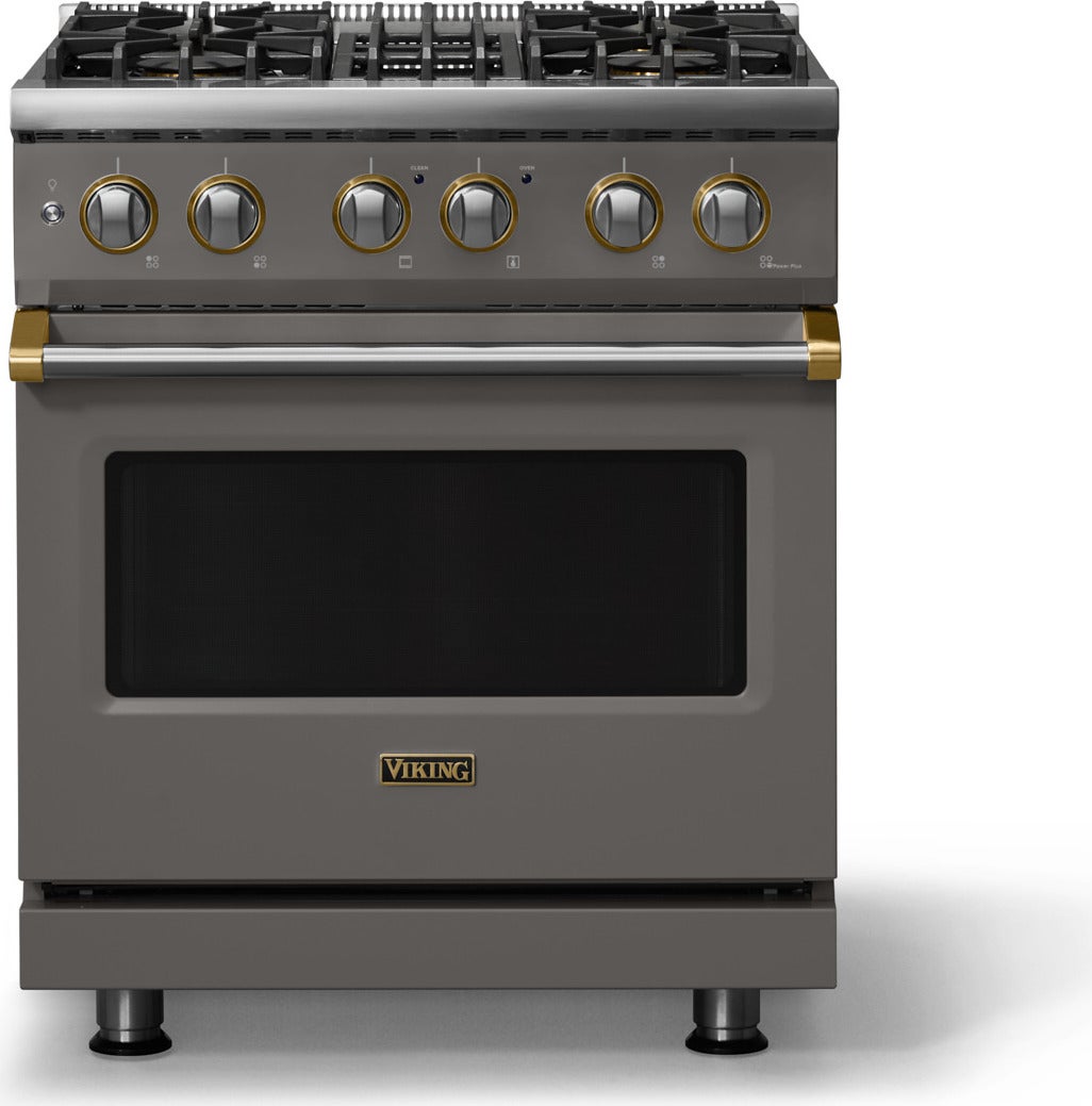 Viking VDR53044BMABBLP 30 Inch 4 Burner Dual Fuel Range: Martini