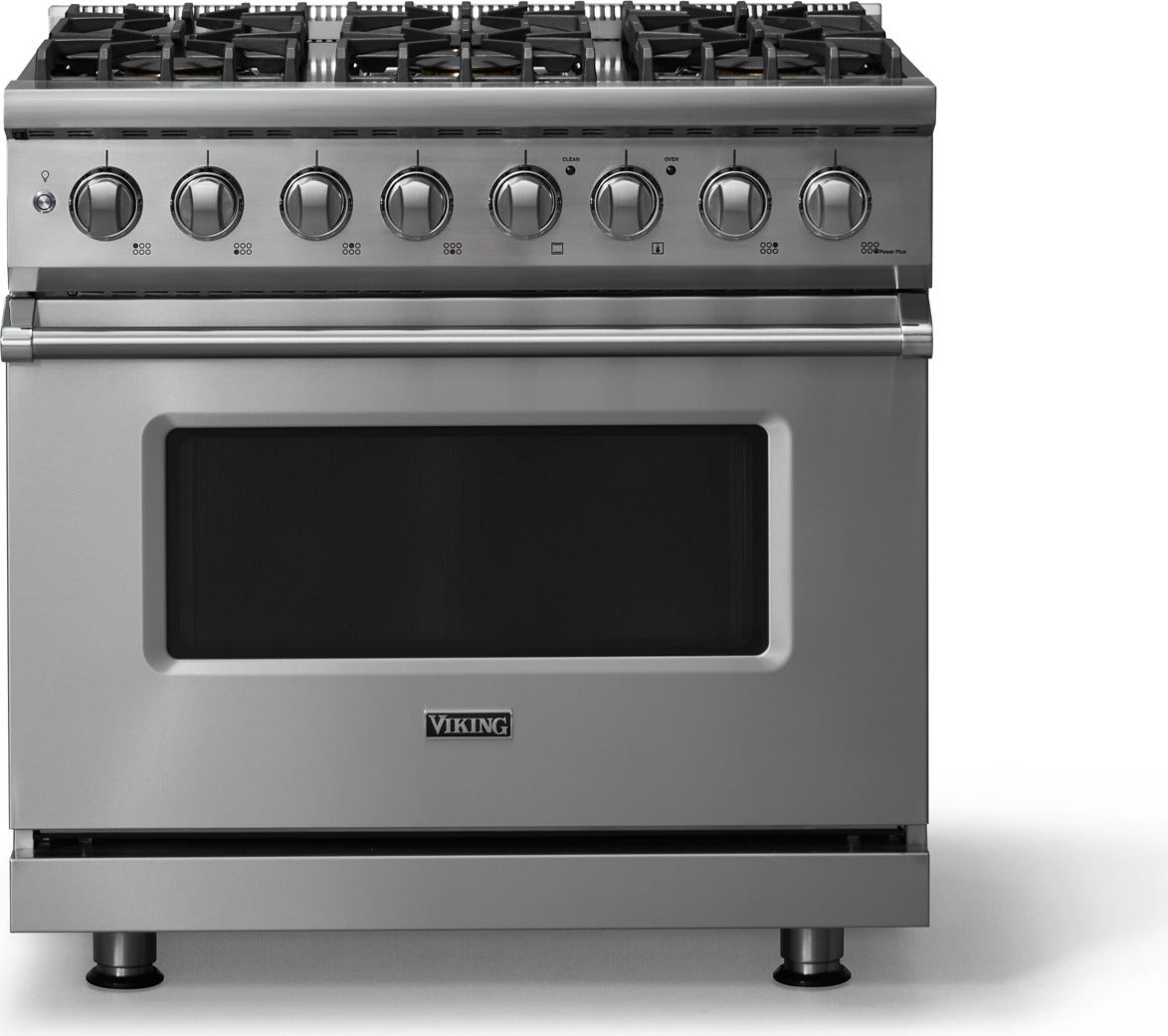 Viking VDR53646BGH 36 Inch 6 Burner Dual Fuel Range: Golden Hour