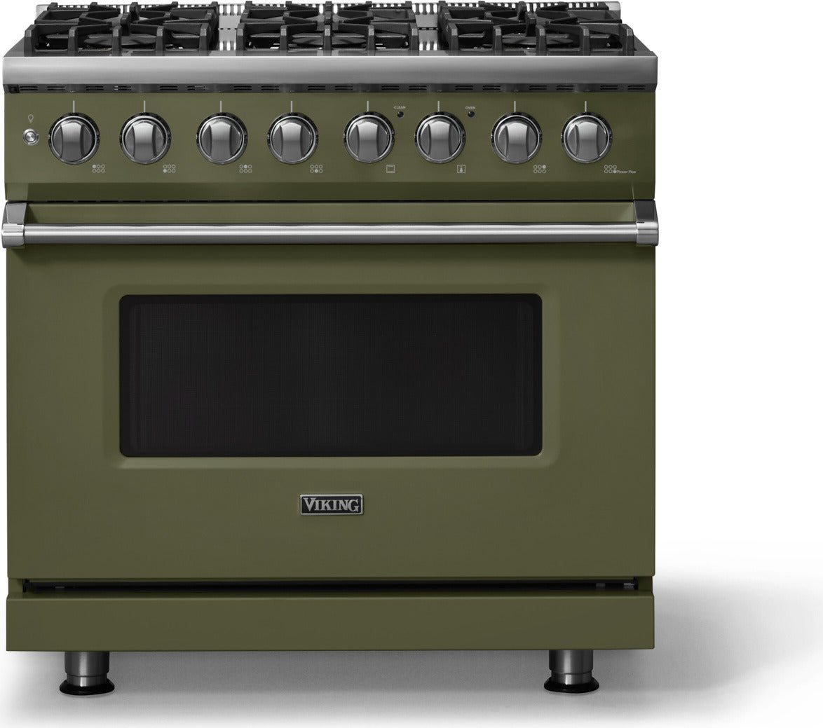 Viking VDR53646BMALP 36 Inch 6 Burner Dual Fuel Range: Martini
