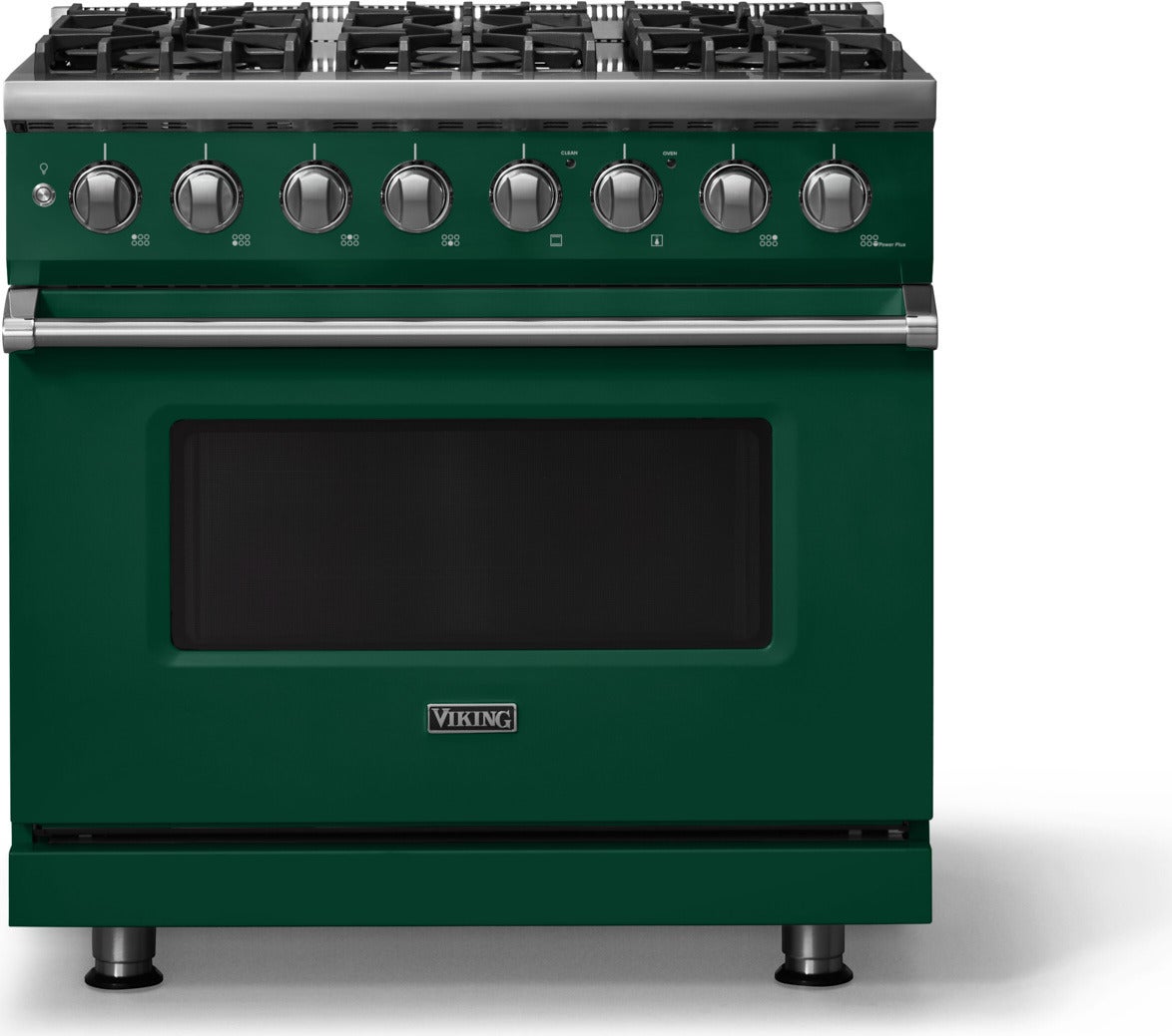 Viking VDR53646BMALP 36 Inch 6 Burner Dual Fuel Range: Martini