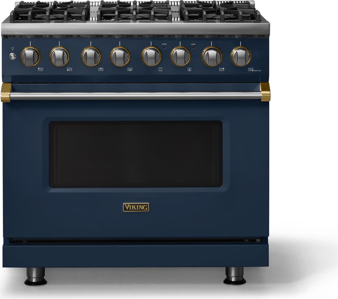 Slate Blue With Brushed Brass Trim, Liquid Propane