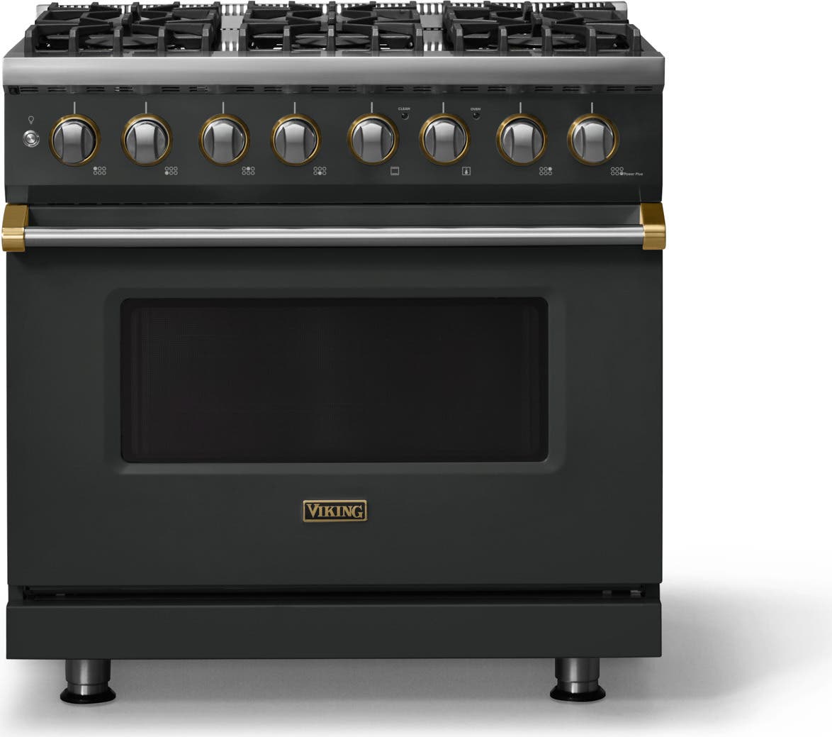 Antique Bronze With Brushed Brass Trim, Natural Gas