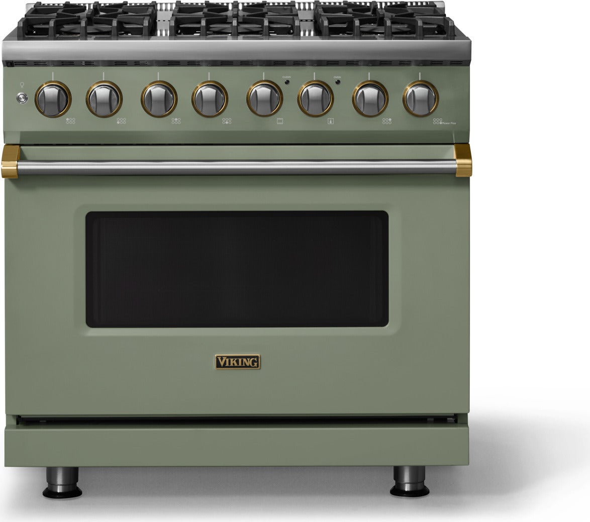Viking VDR53646BEUBBLP 36 Inch 6 Burner Dual Fuel Range