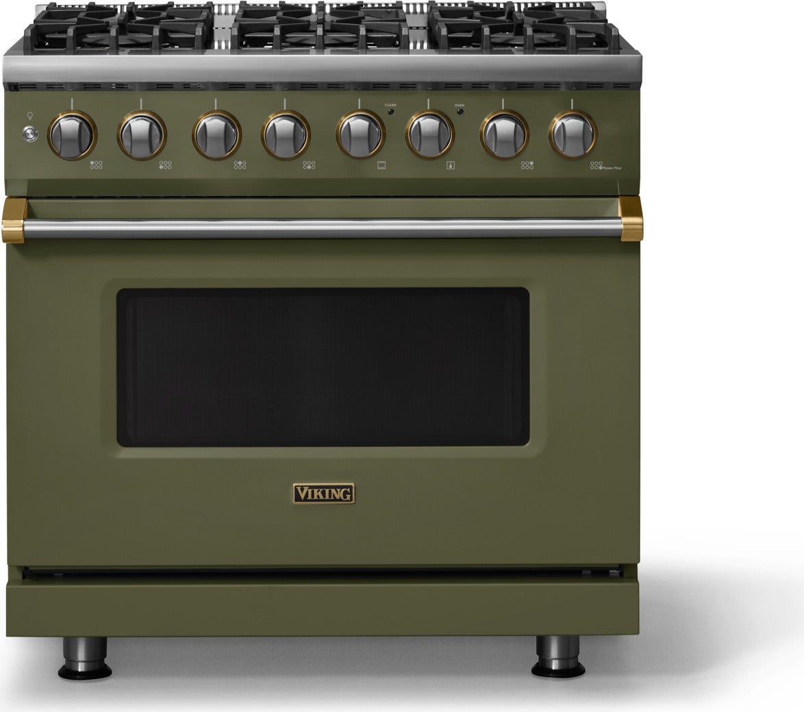 Viking VDR53646BMALP 36 Inch 6 Burner Dual Fuel Range: Martini