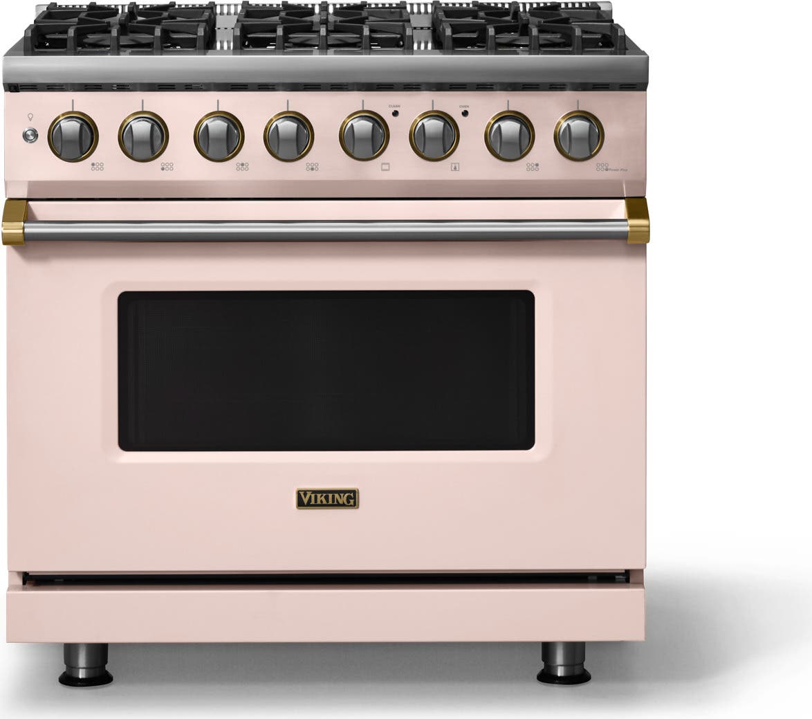 Blush With Brushed Brass Trim, Liquid Propane