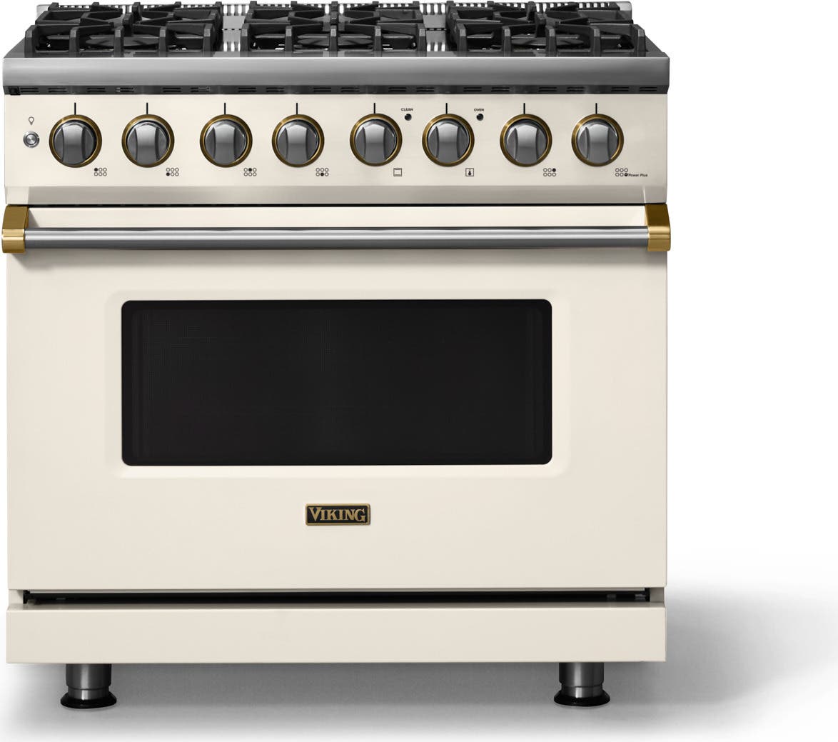 Pure White With Brushed Brass Trim, Liquid Propane