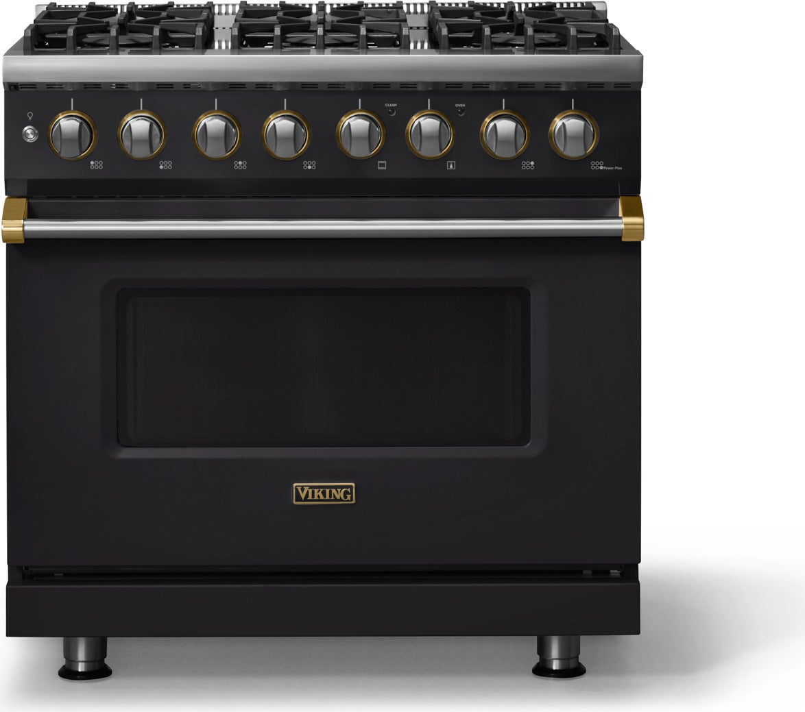 Viking VDR53646BVA 36 Inch 6 Burner Dual Fuel Range: Valentine