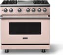 36 Inch 4 Burner Dual Fuel Range With Griddle And Self Cleaning