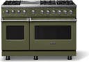 48 Inch 6 Burner Dual Fuel Range With Griddle And Self Cleaning
