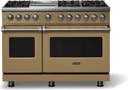 48 Inch 6 Burner Dual Fuel Range With Griddle And Self Cleaning