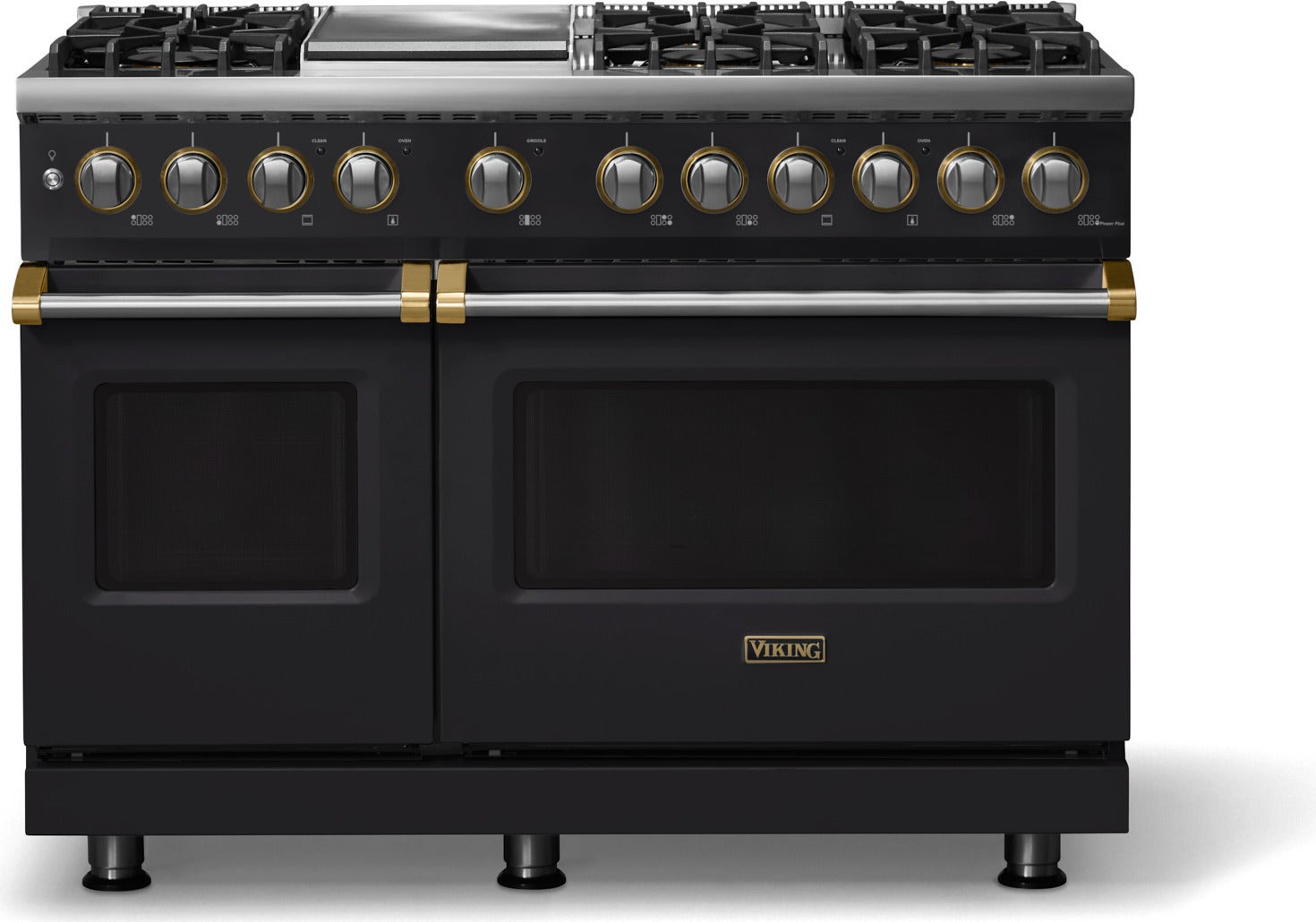 Viking VDR54846GONBB 48 Inch 6 Burner Dual Fuel Range Onyx