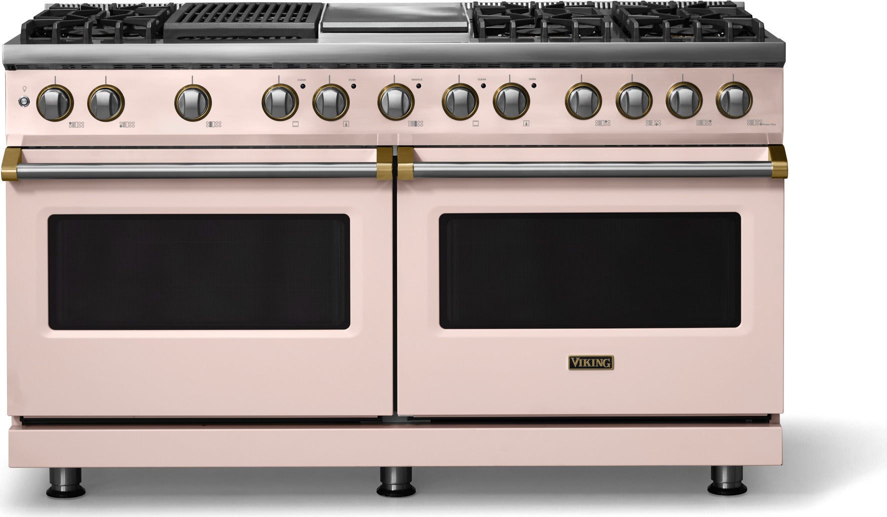 Viking VDR56046GQDABB 60 Inch 6 Burner Dual Fuel Range Daffodil