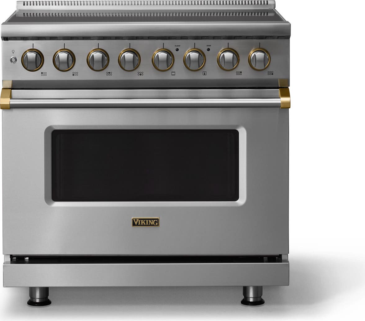 Stainless Steel With Brushed Brass Trim