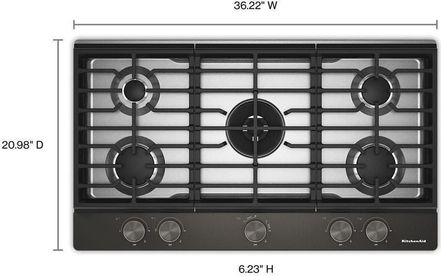 KitchenAid KCGK736SBE Black Ore