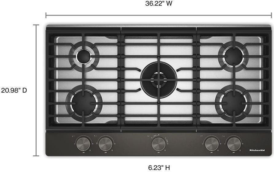 KitchenAid KCGK536SBE Black Ore
