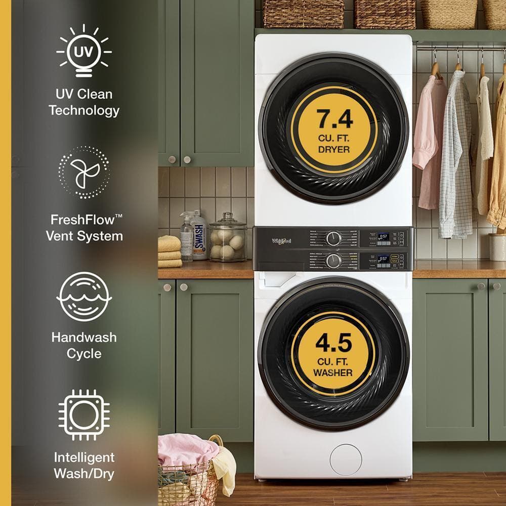 Whirlpool WEF5727TW Electric, White